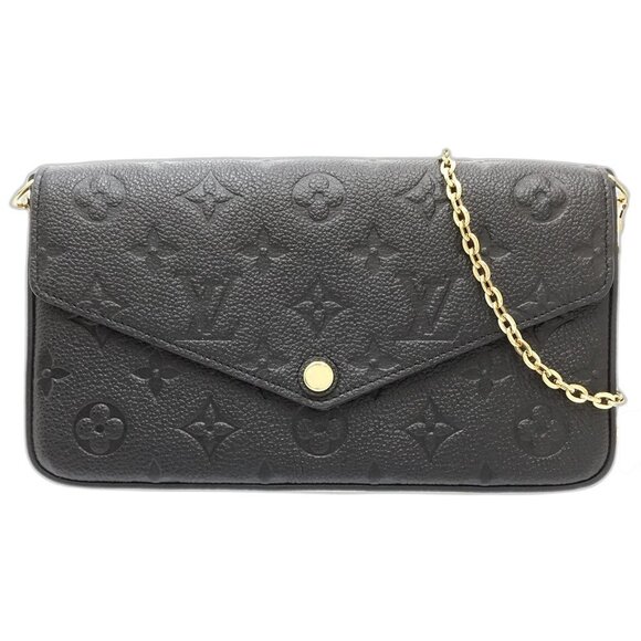 LOUIS VUITTON Black Monogram Shoulder Bag - Picture 1 of 9